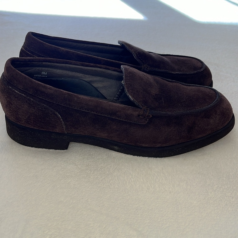 Eddie Bauer Brown Suede Loafers - Picture 3 of 8